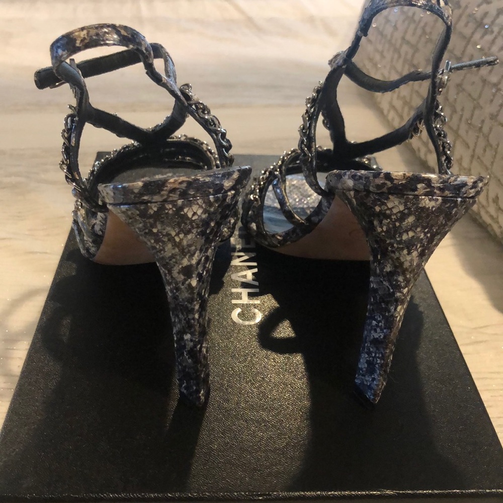 Chanel Python Sandals Size 40.5 - image 8